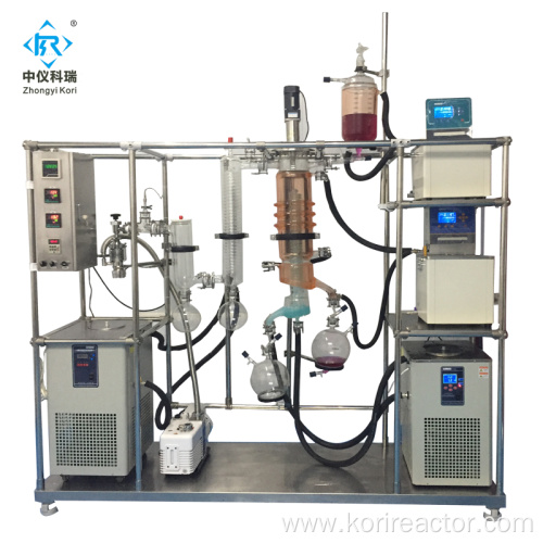 Fast shipping Lab wiped film distillation cbd evaporator